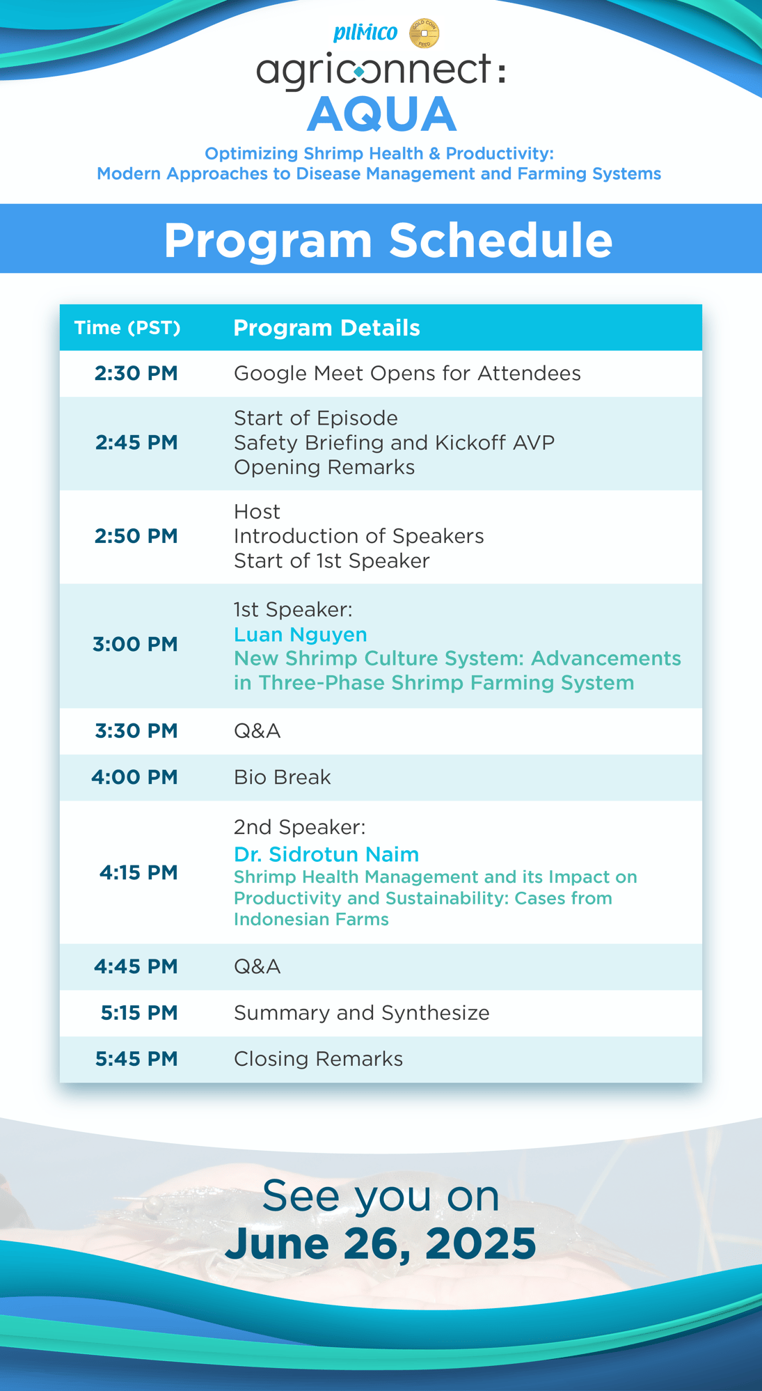AGRICONNECT Ep 2_EN EDM 4 - Program Sched AGRICONNECT Ep 2_EN EDM 4 - Program Sched
